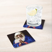 サソフェラト祈りの言葉のヴァージン スクエアペーパーコースター (インサイチュ)