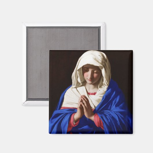 サソフェラト祈りの言葉のヴァージン マグネット (正面/裏面)