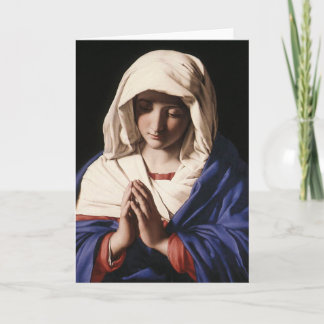 サソフェラト著「祈りの言葉のヴァージン」(1640) カード