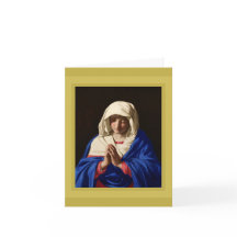 サソフェラト、マドンナイン祈りの言葉ホリデーカード