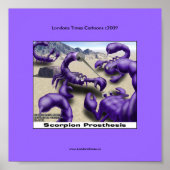 サソリのおもしろい漫画ポスター ポスター (正面)