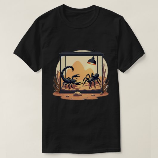 サソリのテラリウム生息地 Tシャツ (デザイン正面)
