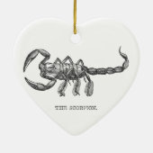 サソリの動物のギフト怖い動物 セラミックオーナメント (裏面)