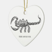 サソリの動物のギフト怖い動物 セラミックオーナメント (左)