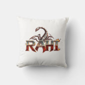 サソリスタイリッシュデザイン枕の名前"RAHI" クッション (正面)