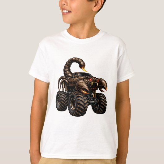 サソリスタイルオフロードモンスタートラック Tシャツ (正面)