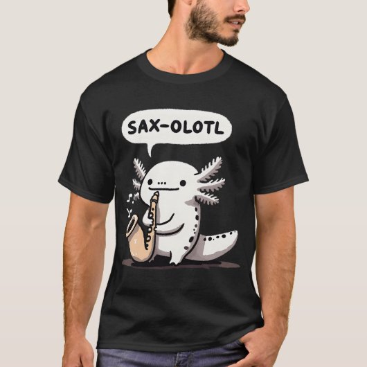 サソリトルのサクソフォン Tシャツ (正面)