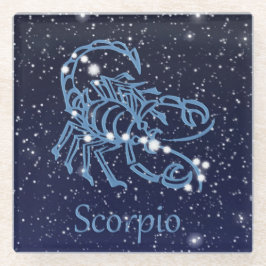 サソリ座と星々 ガラスコースター
