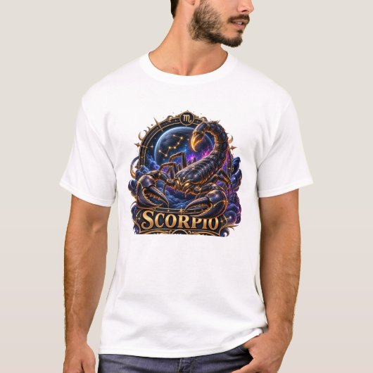 サソリ座 星座 蠍子 天体 占星術 T Tシャツ (正面)