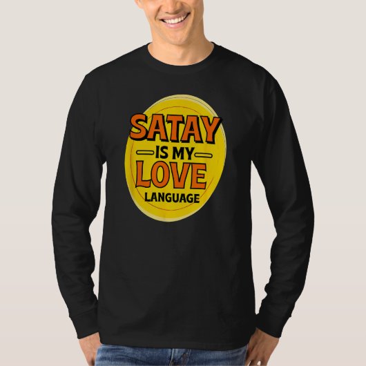 サタイは私の愛の言語バーベキューグルメサートFoo Tシャツ (正面)
