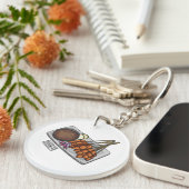 サタイカートゥーンイラストレーション キーホルダー (正面右)