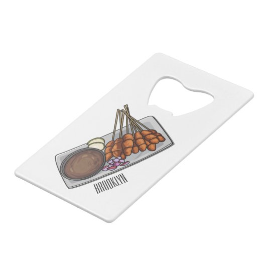 サタイカートゥーンイラストレーション クレジットカード栓抜き (裏面アングル)