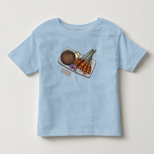 サタイカートゥーンイラストレーション トドラーTシャツ
