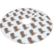 サタイカートゥーンイラストレーション ブラッシュドポリエステルツリースカート (アングル)