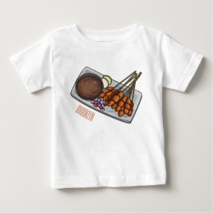 サタイカートゥーンイラストレーション ベビーTシャツ