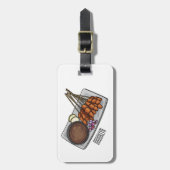 サタイカートゥーンイラストレーション ラゲッジタグ (正面縦)