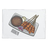 サタイカートゥーンイラストレーション 枕カバー (裏面)