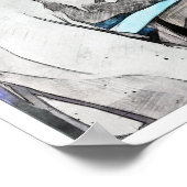 サタイセラーウォーターカラーアートプリント ポスター (角)