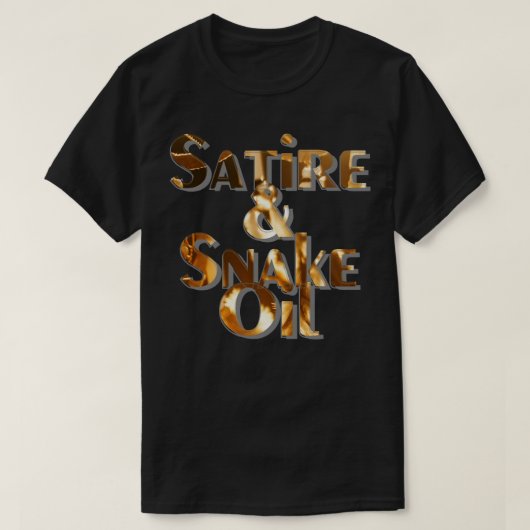 サタイヤヘビ油 Tシャツ (デザイン正面)