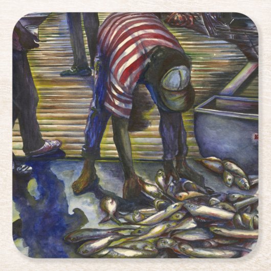 サタデーズ·恵みズ·ハーバー·アイランド スクエアペーパーコースター (正面)