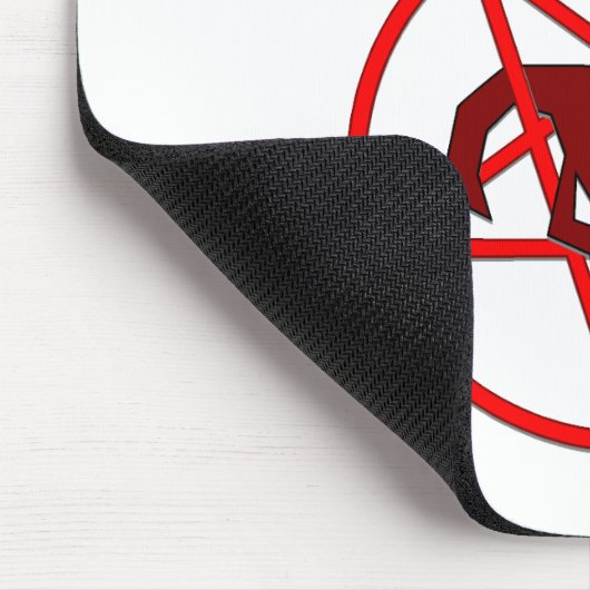 サタニストバッドティーダークユーモアヤギ星形五角形 マウスパッド (コーナー)