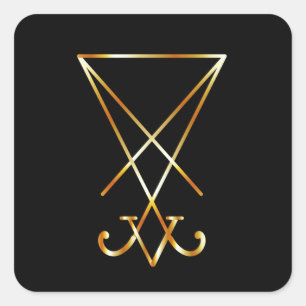 サタニズムのLucifer- Aの記号のSigil スクエアシール