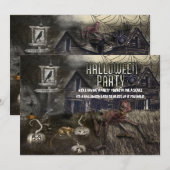 サタニックストリートの怖～いハロウィンパーティ招待状 招待状 (正面/裏面)