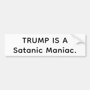 サタニック・マニアック トランプ ハンカマー アートジャンクハウス コミック バンパーステッカー