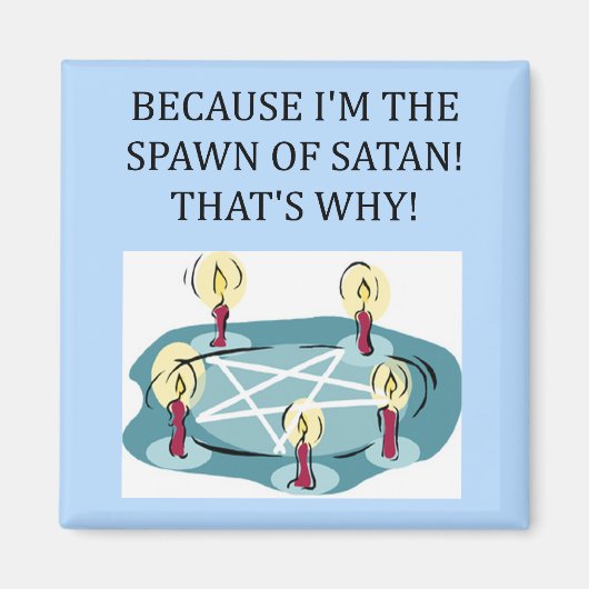 サタンおもしろいの種族 マグネット (正面)