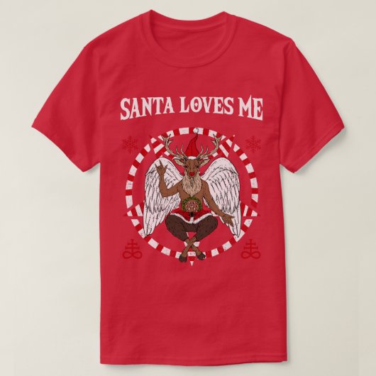 サタンが私を愛するバプホメット5 Tシャツ (デザイン正面)