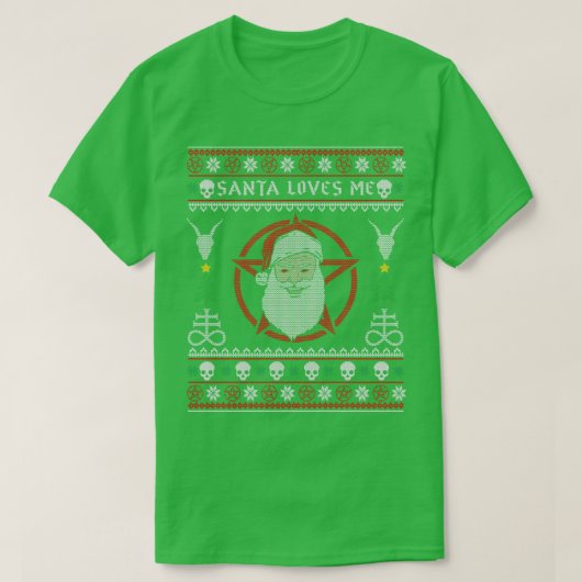 サタンが私を愛するバプホメット Tシャツ (デザイン正面)