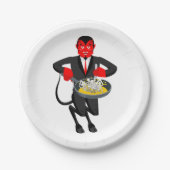 サタンが罪人を追い立てる ペーパープレート (正面)