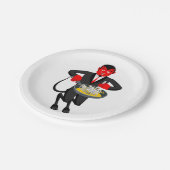 サタンが罪人を追い立てる ペーパープレート (アングル)