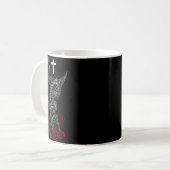 サタンに勝利する聖ミカエル コーヒーマグカップ (正面左)