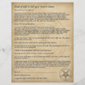 サタンに魂を売れ！ チラシ (正面)