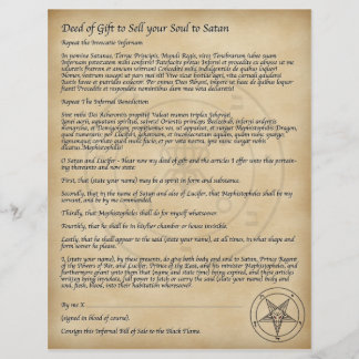 サタンに魂を売れ! チラシ