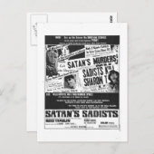 サタンのサディスト葉書 ポストカード (正面/裏面)