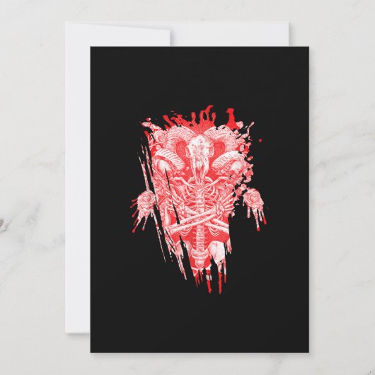 サタンの教会ギフトすべての雹ヤギのサタンのバプホーム シーズンカード (正面)