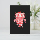 サタンの教会ギフトすべての雹ヤギのサタンのバプホーム 出欠カード (スタンド正面)