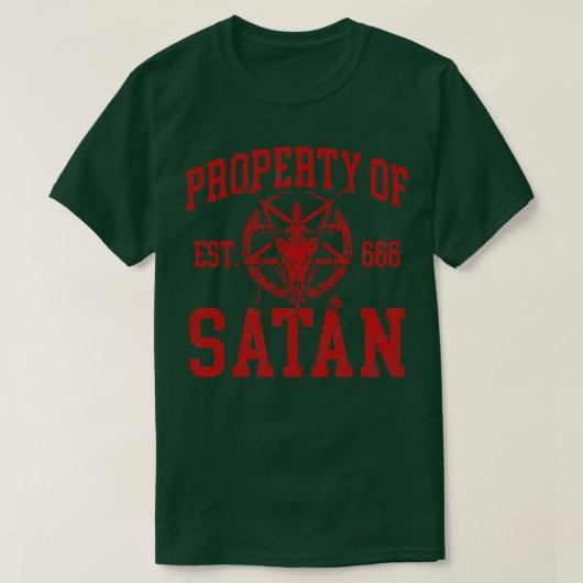 サタンの特性 Tシャツ (デザイン正面)