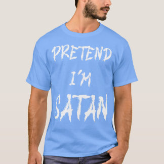 サタンの面白いハロウィーンの衣装を装う Tシャツ