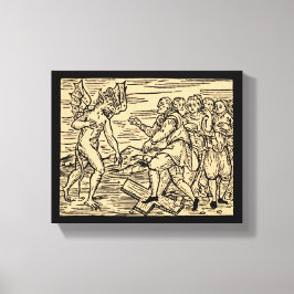 サタンの魔女がキリスト教を拒絶する8x10 キャンバスプリント