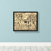 サタンの魔女スワップ文字8x10 キャンバスプリント (インサイチュ (ウッドフロア))