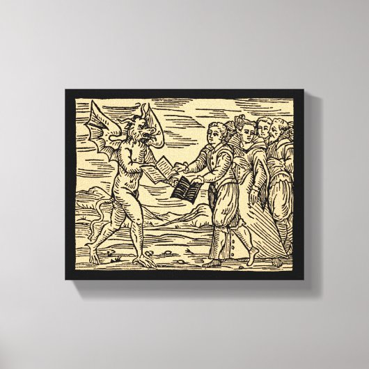 サタンの魔女スワップ文字8x10 キャンバスプリント (正面)