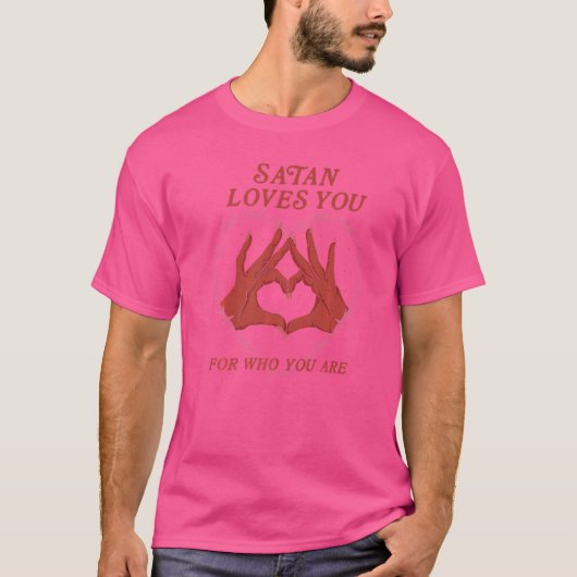 サタンはあなたを愛している Tシャツ (正面)