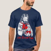 サタンはあなたを愛し、イエスはそれを知っているバプホメット Tシャツ (正面)