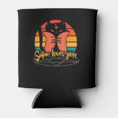 サタンはブラック猫好きサタンのオカルトのためにあなたを愛している 缶クーラー (正面)