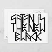 サタンは新しいブラックNo.3(黒) ポストカード (正面/裏面)