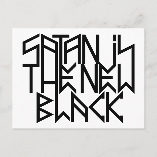 サタンは新しいブラックNo.3(黒) ポストカード (正面)