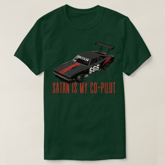サタンは私のコパイロット Tシャツ (デザイン正面)